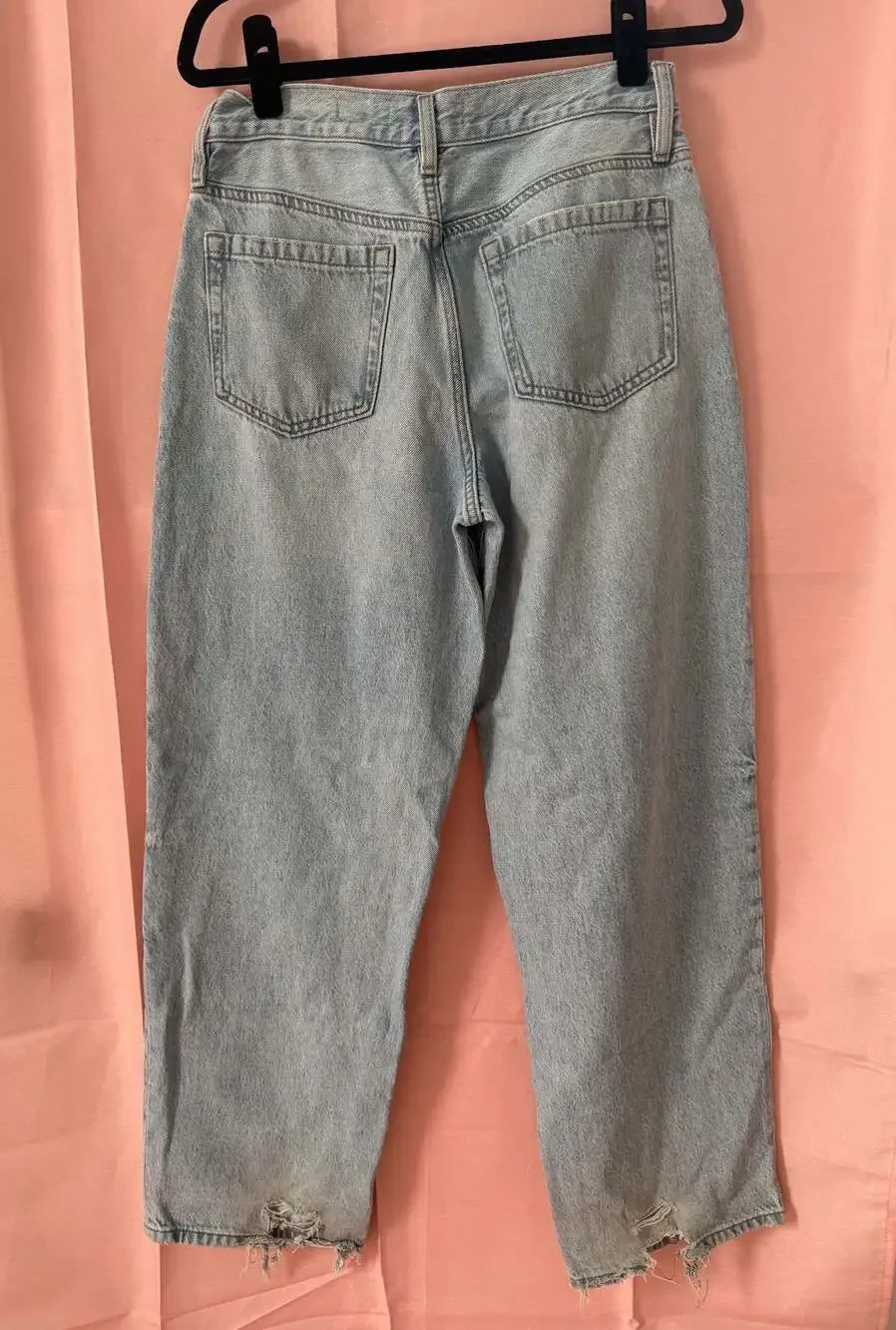 Garage Denim Low Rise Baggy Jeans Light Wash